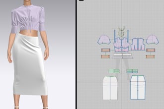 create pattern sewing and grading for your design