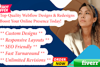 design or redesign your website using webflow