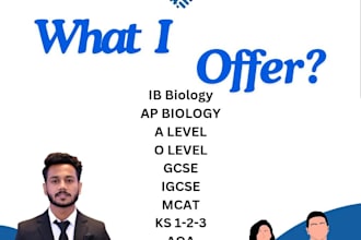 be your biology and chemistry tutor for high school and college