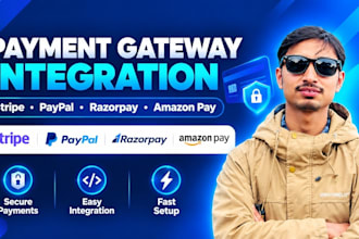 integrate stripe or paypal into your website