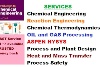 deal with your chemical engineering projects