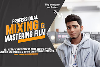 edit, mix and master your films audio in stereo or surround