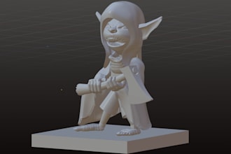 sculpt miniature or character for 3d printing