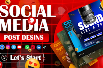 do social media advertising, facebook ads post, instagram post, flyer and banner