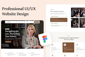 do professional ui ux website design by figma