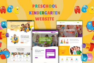 build kindergarten website, preschool, nursery school or daycare website