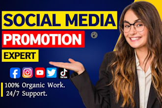 do organic social media promotion and grow your audience