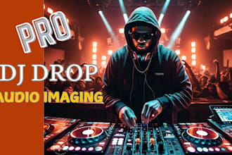 record urban dj drop, dj mix dj intro, mixtape dj set podcast voice over, jingle