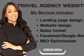 design travel agency website travel agent website tour website travel website
