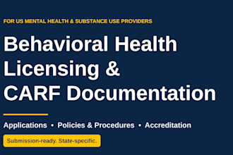 prepare behavioral health facility license and carf documents