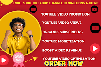 promote USA youtube video shoutout channel on 10m audience organic subscribers