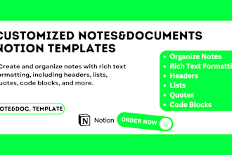 create notion notes on notion template custom notion database