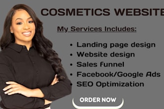 design cosmetics website beauty website skin care website spa website