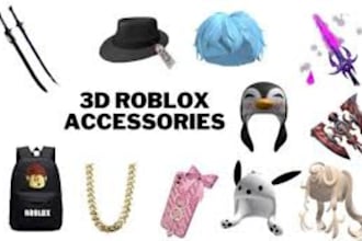 design and create roblox ugc accessories for you