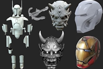 sculpt 3d cosplay model 3d helmet mask 3d armor weapon stl files for 3d printing