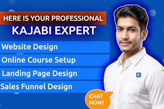 create kajabi website, kajabi landing page or kajabi online course website
