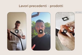 create ugc videos in italian for tiktok, instagram and facebook