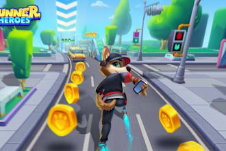 make 2d 3d endless runner game with monetization integration