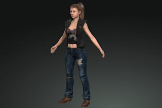create realistic hair for your character with xgen,daz3d,nsfw model ue5 rig