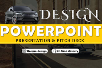 design a pitch deck powerpoint presentation