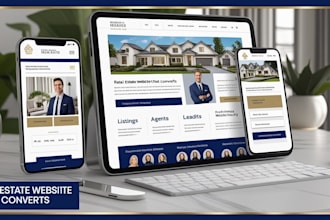 build real estate website listings, agents, lead capture, property with godaddy