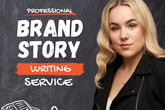 write brand story, about us page, mission and vision statement, about us, bio