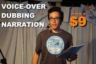 do voice acting for your video, commercial or film