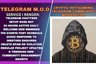 set up telegram rose bot,moderate crypto nft gaming community
