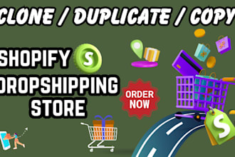 copy, clone,redesign or duplicate shopify website