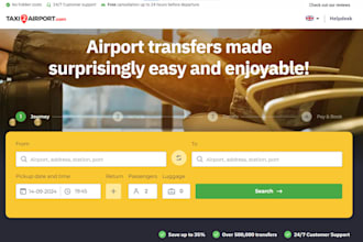 design taxi website, taxi booking website, vtu chauffeur and limousine website