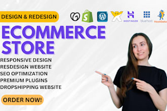 ecommerce website on hostinger bluehost namecheap godaddy wix ecommerce website