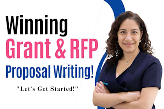 write grant proposal, write rfp, bid proposal writing government contract, grant
