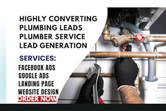 generate plumbing leads plumber service fix plumbing website hvac repair website