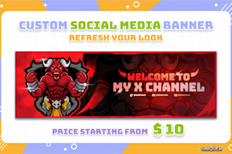 make fantastic banner and header social media