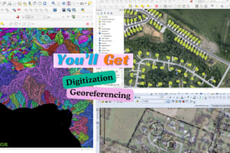 do digitization or georeferencing of maps with qgis and arcgis
