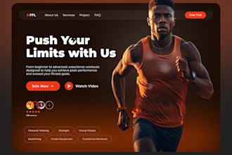 design fitness website gym website personal trainer with appointment booking