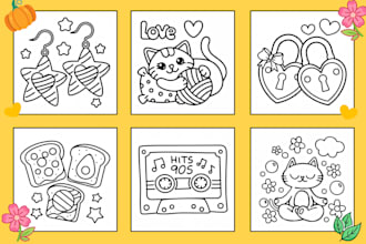 creating bold and easy coloring pages for amazon KDP