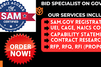find solicitation, bid,rfp, cage, government contract, uei, sam gov registration