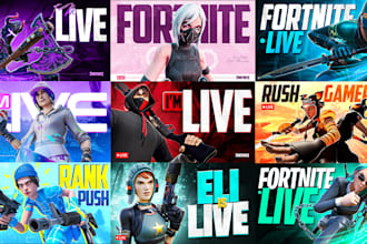 design attractive and eye catchy gaming thumbnail