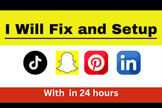 help conversion tracking  tiktok, pinterest, snapchat pixel and API via GTM