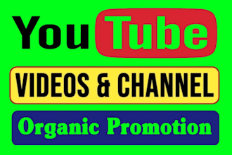 do organic youtube video promotion and channel monetization