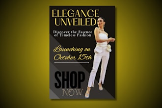 create eye catching posters for food, fashion, and events