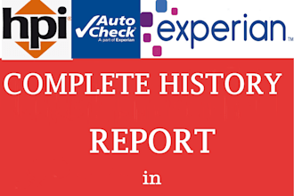 provide hpi experian car checks