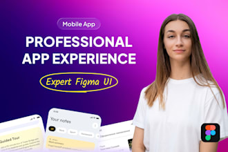 design professional UI UX app for your business in figma