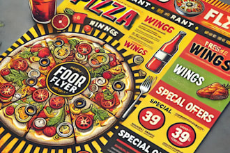 create new social media posts restaurant flyers menus posters and banners