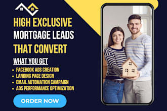 generate exclusive mortgage leads via facebook ads, design mortgage sales funnel