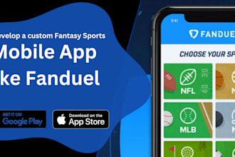 develop all fantasy sports website, fantasy sports app with API integration