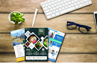 design professional media kit, flyer, brochure, poster