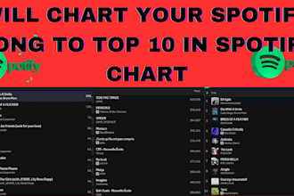 chart your spotify song to top 10 in spotify chart