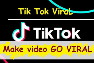 professionally grow your tik tok video to go viral
